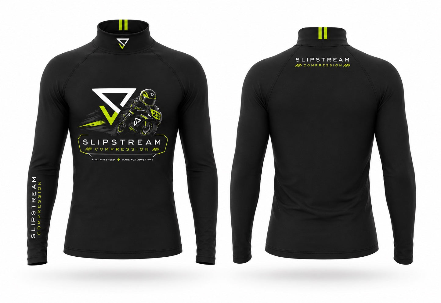 Kids Slipstream Compression Motorbike Logo Base Layer